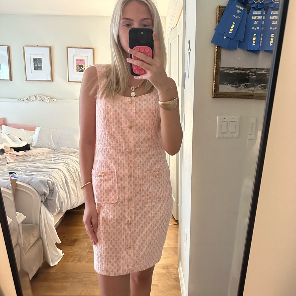 Rachel Zoe Pink Patterned Mini Dress